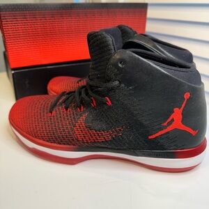 Jordan Air 31 Banned XXXI Black and Red Sneakers 12